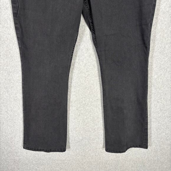 Lee Jeans Womens 18 Short Charcoal Bootcut Crop Ankle Mid Rise Stretch Petite - Picture 3 of 12